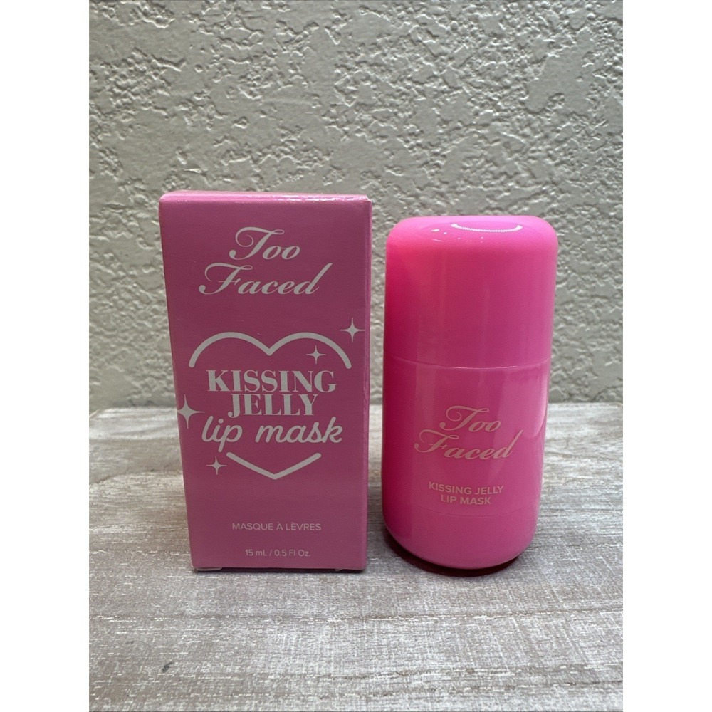 $23 🌙 Too Faced Kissing Jelly Lip Mask Birthday Kiss NEW‎ 15ml /0.5 fl oz